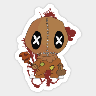 Cute and Sad Scarecrow Sticker